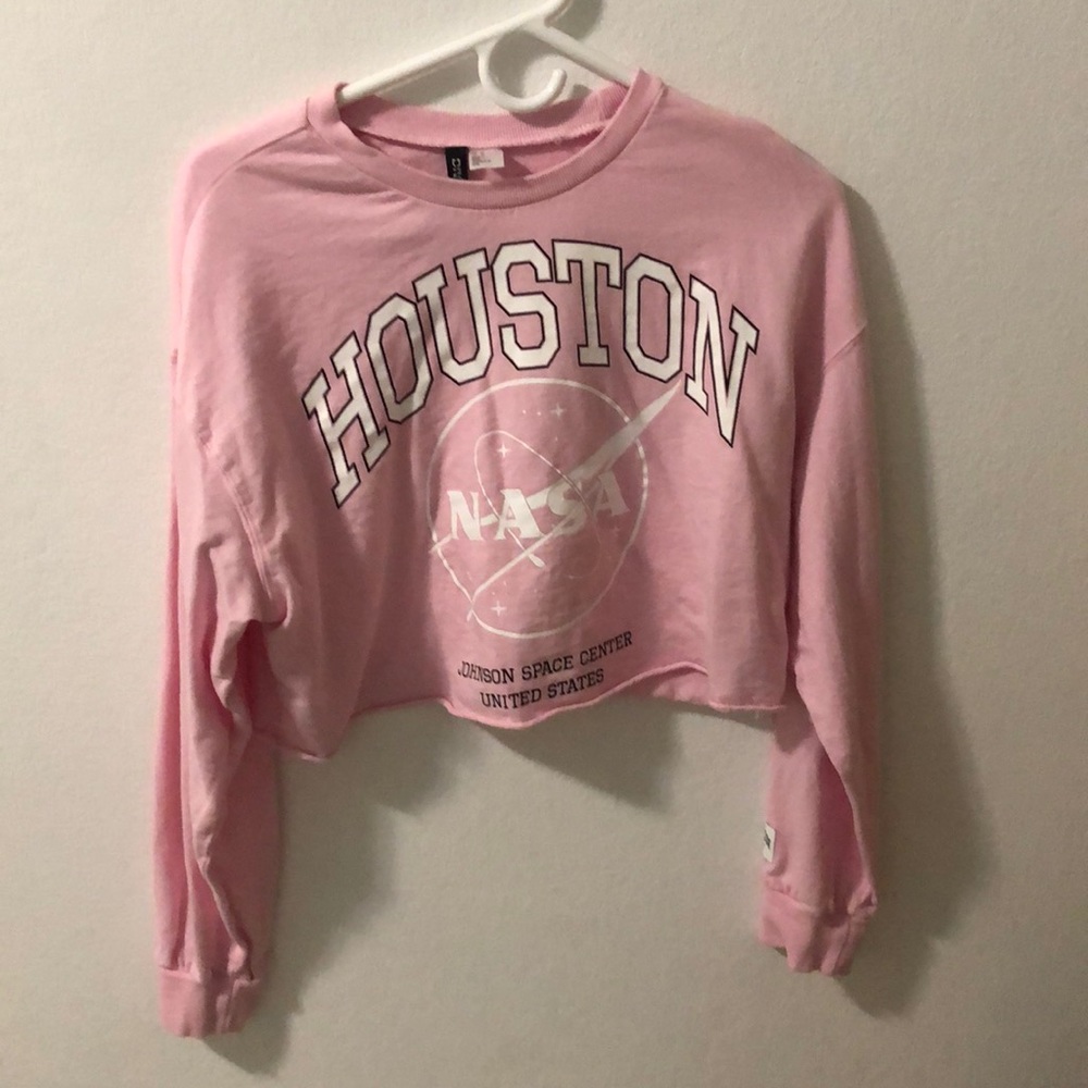 NASA cropped long sleeve